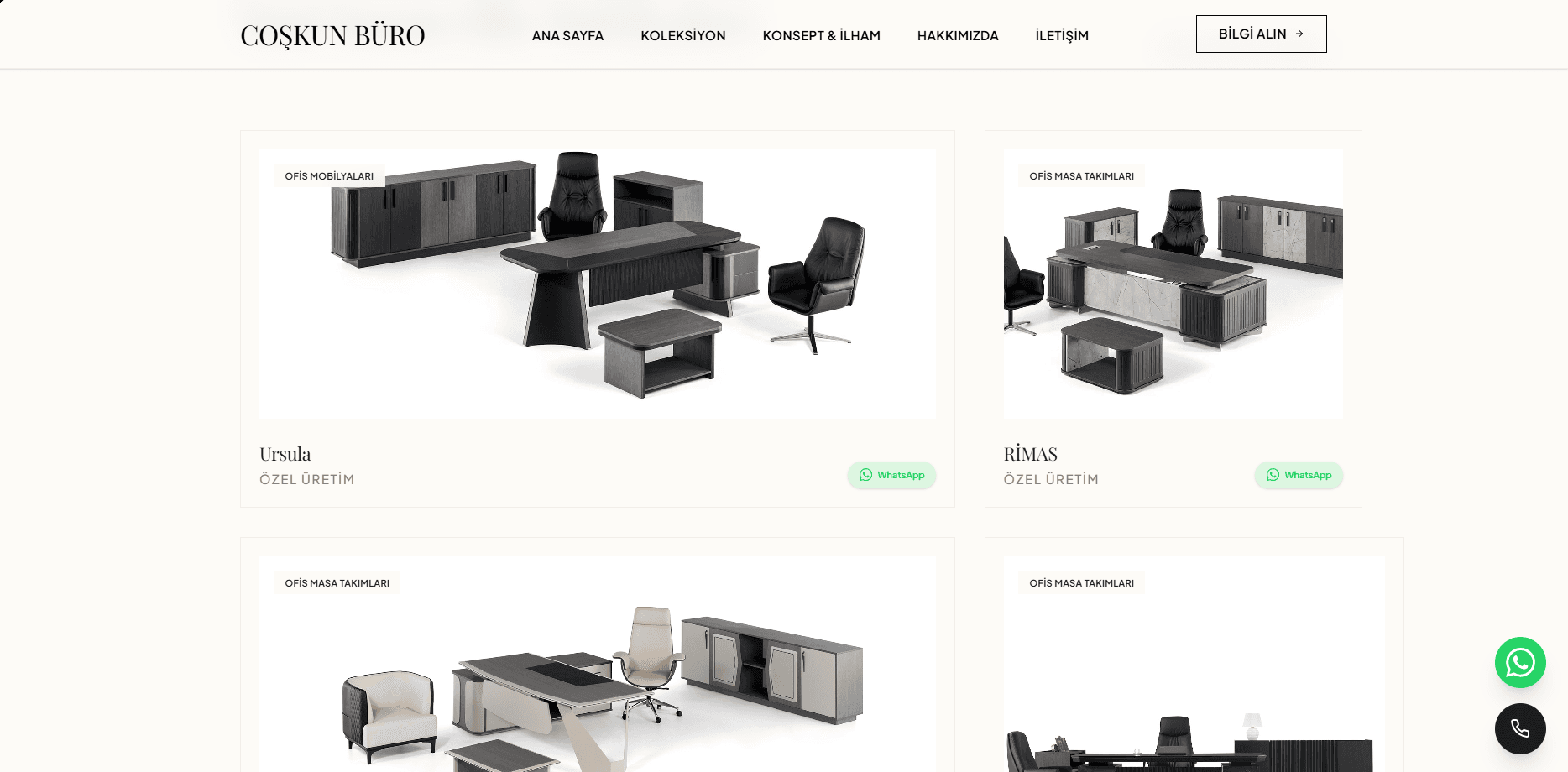 Coşkun Büro E-Ticaret Web Sitesi ekran görüntüsü 2